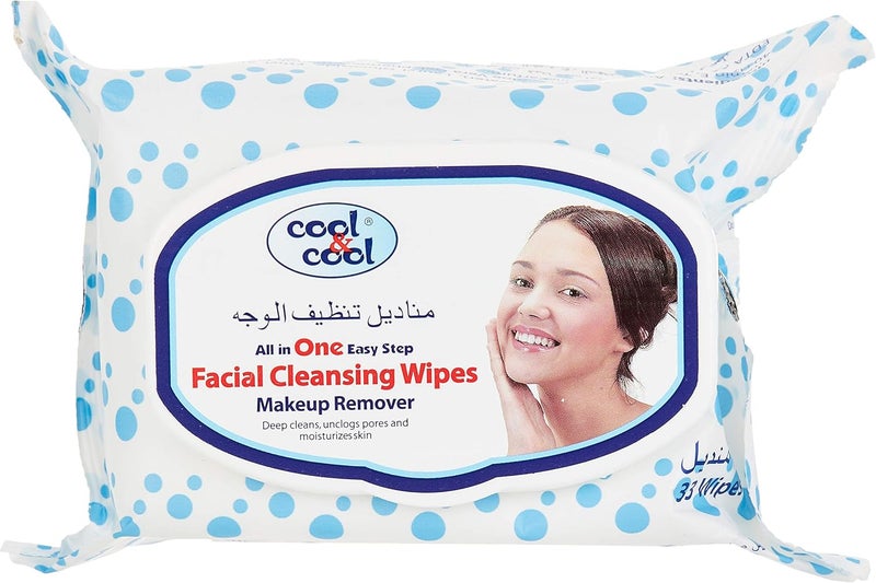 Cool & Cool Makeup Remover Facial Cleansing Wipes - Pack of 3 - Image 2